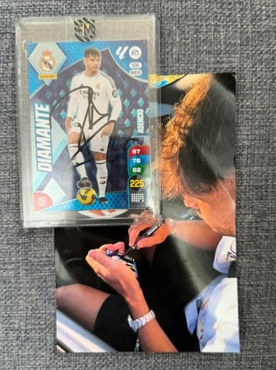 Valid Proof Autograph Trading Card from Real Madrid Player - Raul Asencio