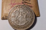South Africa Silver Florin 1944