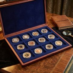 Complete Leonardo Da Vinci Limited Edition 24k Gold coin set