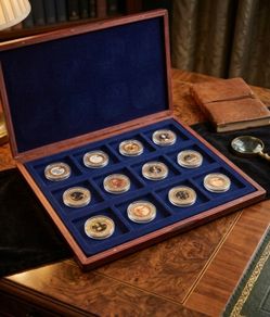 Complete Leonardo Da Vinci Limited Edition 24k Gold coin set