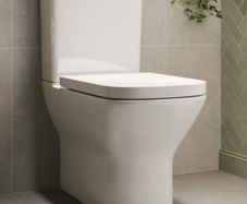 Close Coupled Rimless Closed Back Toilet with Soft Close Seat - Palma