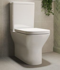 Close Coupled Rimless Closed Back Toilet with Soft Close Seat - Palma