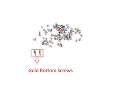 For iPhone 8 4.7" Full Complete Screw Set Repair Fix With 2 Gold Bottom Screws - FHT33IPFC