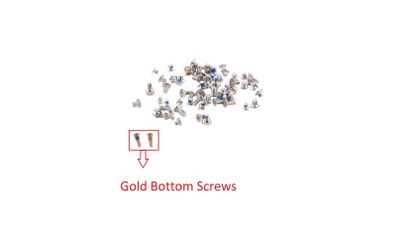 For iPhone 8 4.7" Full Complete Screw Set Repair Fix With 2 Gold Bottom Screws - FHT33IPFC
