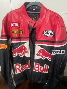 Red Bull Motorbike Leather Jacket