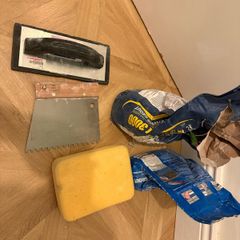 Tiling job lot grout and tools