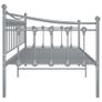 Sofa Bed Frame Grey Metal 90x200 cm Image 7