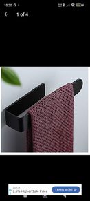 Black Hand Towel Holder