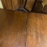SOLID OAK TABLE Mid Century in VG condition with two adjustable tabletop sizes. Image 4