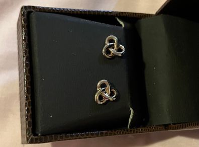 Silver stud earrings
