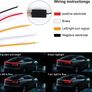 Light up Car Spoiler, Universal Exterior Rear Roof Spoiler Tail Wing Splitter Carbon Fiber Accessories LED Strip Lights for Cars Driving Brake Turn Signal Running Warning Trim Lamp (130cm) Image 2