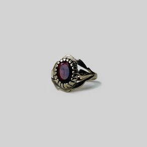 Vintage 9ct Gold Red Garnet Ring