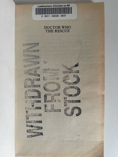 Doctor Who 'The Rescue' (Ian Marter)