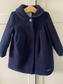 Mayoral Baby navy winter long sleeve coat up to 18 months