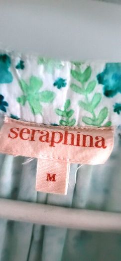 SERAPHINA The Floral Smock Dress with pockets Sz M (Fit 12-14UK) - Rrp 155 (New)