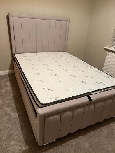 New Double & King Size Bed Frames + Mattress Optional