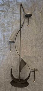 Large candle holder, musical note shaped