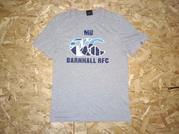 Canterbury Barnhall Rugby Club  Tshirt  T Shirt Leixlip Kildare Dublin Tee Grey