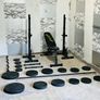 Adjustable Rack Bench Weights Barbell Dumbbells Image 3