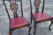 A pair of 19th century Chippendale style chairs