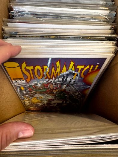 Image & Top Cow Long Comic Box w 320 comics for Sale