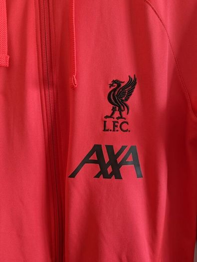 hooded men , Original Liverpool Strike Tracksuit With Hood - Red MEN jacket M hoodie