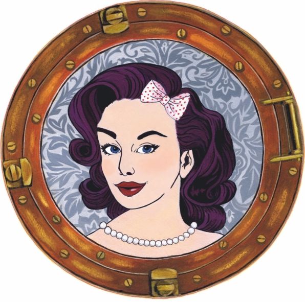Rockabilly Hip Hop Girl in Porthole