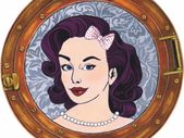 Rockabilly Hip Hop Girl in Porthole