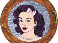 main image for ad Rockabilly Hip Hop Girl in Porthole