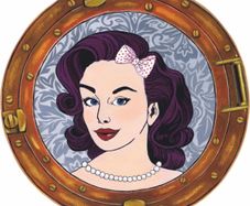 Rockabilly Hip Hop Girl in Porthole
