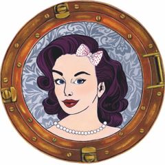 Rockabilly Hip Hop Girl in Porthole