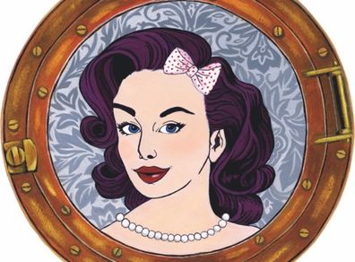 Rockabilly Hip Hop Girl in Porthole