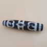 Antique Himalayan Tibetan Treasure Vase Pattern & Diamond Eyes Agate Bead Amulet Image 9