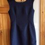 Ladies Navy and Black pencil dress L More like a size 10 Image 2