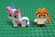 Lego  Unikitty and Dr Fox minifigures