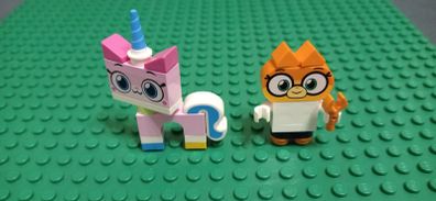 Lego  Unikitty and Dr Fox minifigures