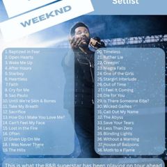 2 x The  Weekend Tickets