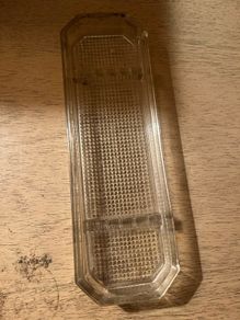 1920s /1950s pressed glass  pen holder