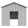Dog House with Roof 114x202x101 cm Galvanised Steel Image 2