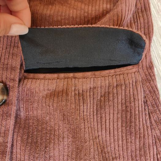 Brown velvet blazer, size 10