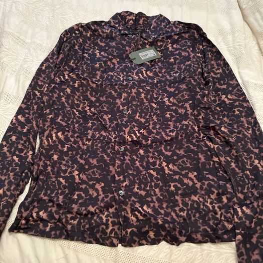 Allsaints Tortoiseshell L/S Shirt BNWT Size Small