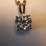 2.5ct. Moissanite Solitaire Pendant and Chain Image 9