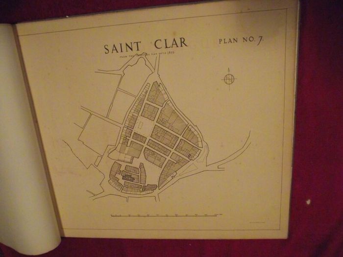 8 X 19th Century French walled city plans - 1816 to 1845