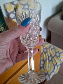 Tyrone crystal sherry glasses 6