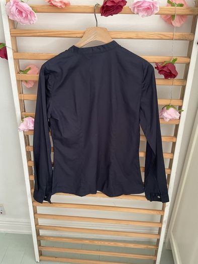 shirt Tommy Hilfiger size us 8 uk 12 navy grandfather collar
