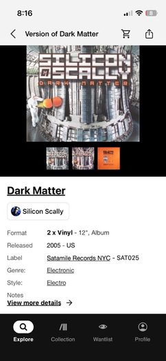 2005 Silicon Scally Dark matter 12" vinyl