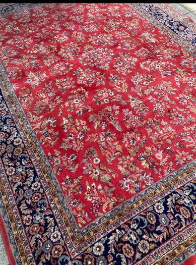 Really fabulous Hand Knotted Wool Sarough Rug 345 cm x 250 cm