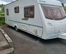 Lunar 6 berth Caravan with motor mover.
