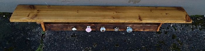 Rustic Floating Mantle / Shelf / coat rack