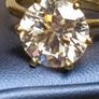 18ct Vermeil 5.5 carat Moissanite Solitaire Ring Image 8
